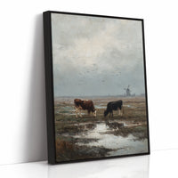Beneath Clouds, Cows Repose