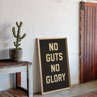 No Guts No Glory Vintage Poster