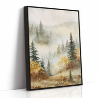 Mist Over Golden Pines
