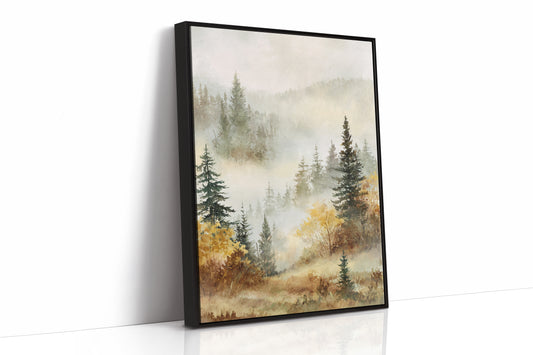 Mist Over Golden Pines