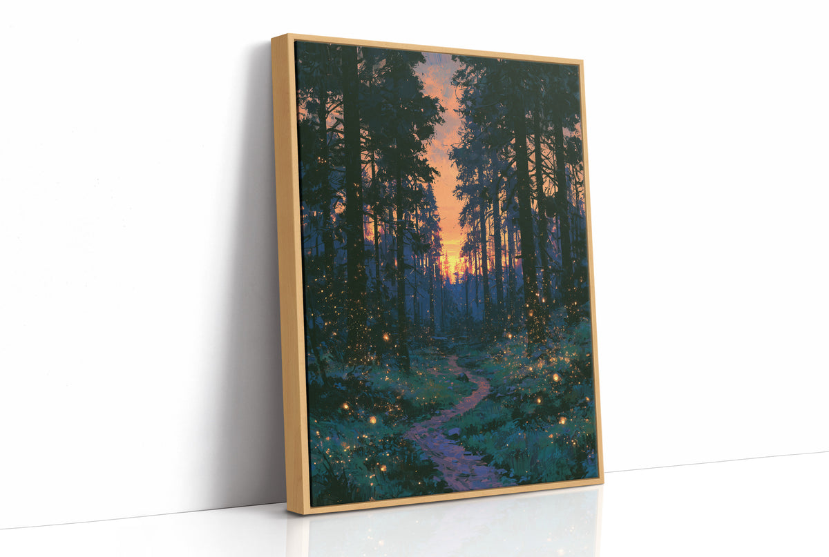 Fireflies at Dusk's Edge