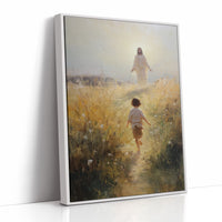 Divine Encounter in Golden Fields