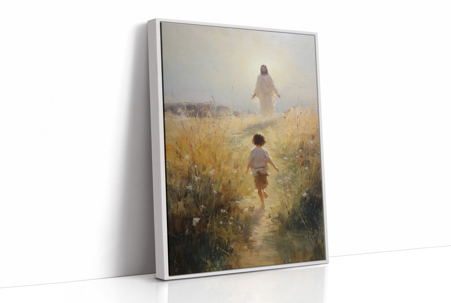 Divine Encounter in Golden Fields