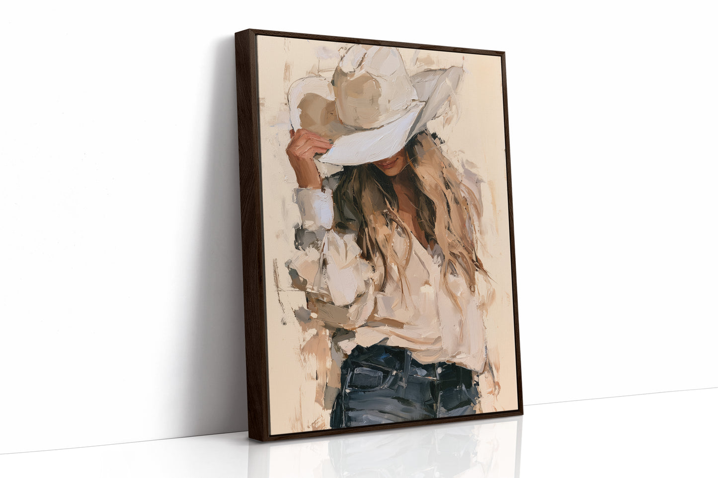 Neutral Palette, Hand on Brim