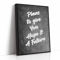 Promises Written On Blackboard Canvas