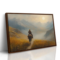 Cowboy at Sunrise in the High Country