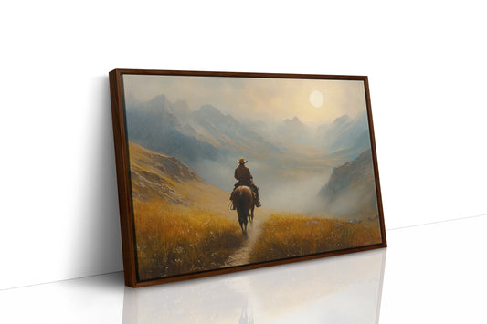 Cowboy at Sunrise in the High Country