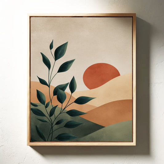 Sunset Kisses the Verdant Hills