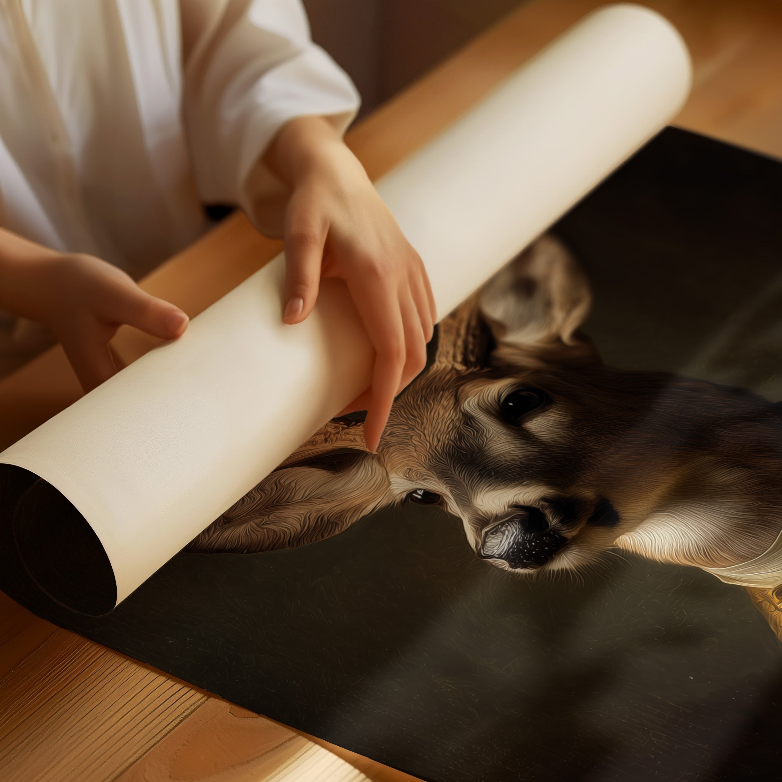 Noble Stag In Gilded Attire