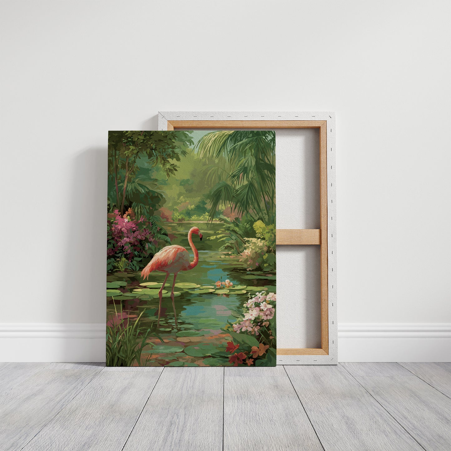 Pink Elegance In Verdant Paradise