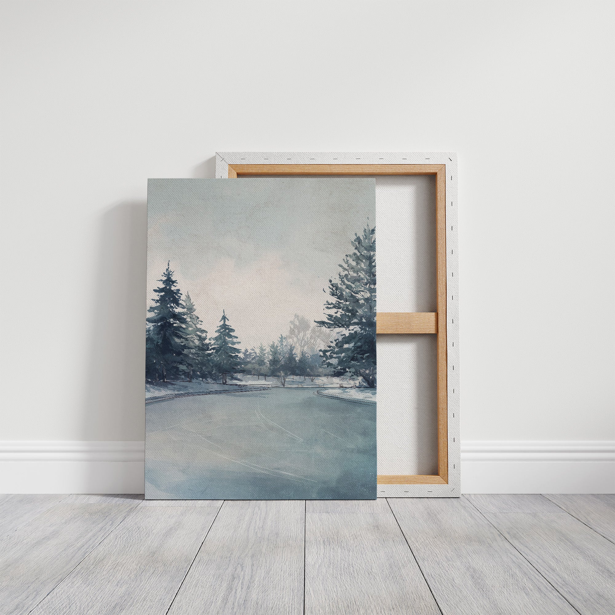 Winter's Whisper on Frozen Waters