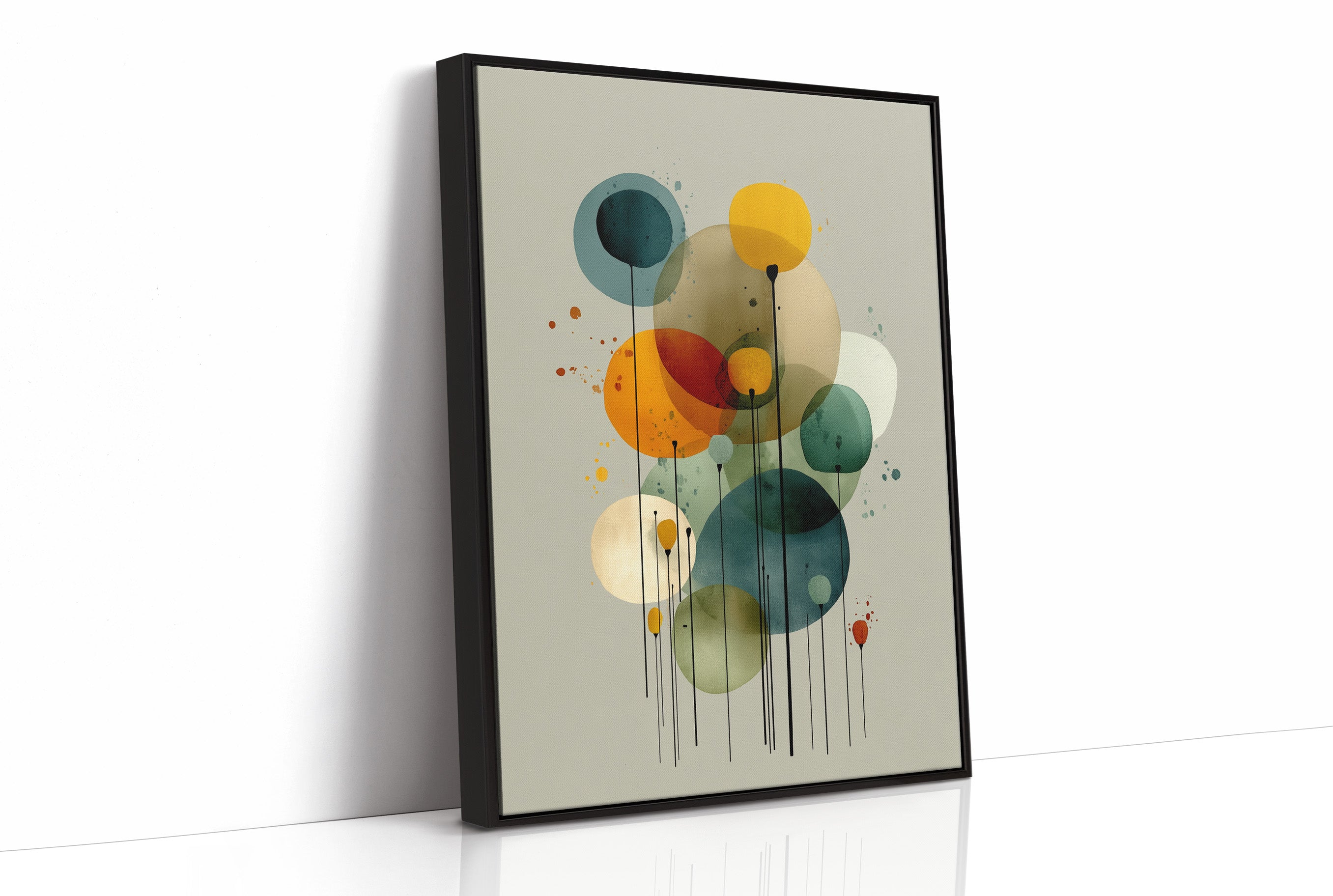 Floating Circles Dance In Light