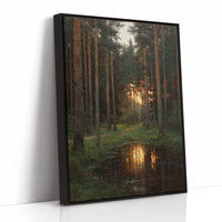 Sunset Embrace Among the Pines