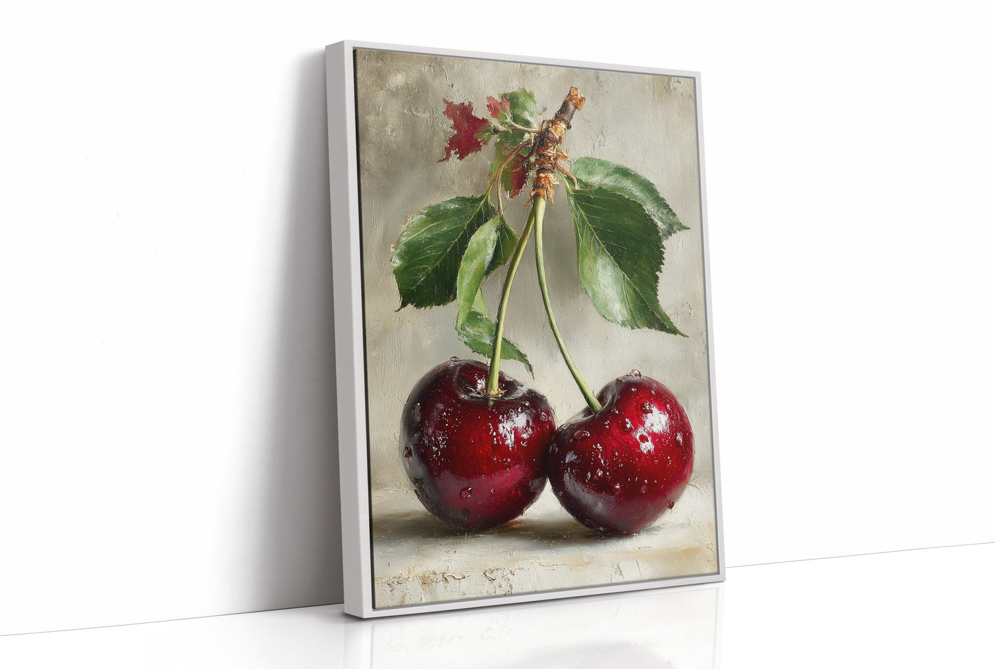 Two Cherries, Still on the Stem