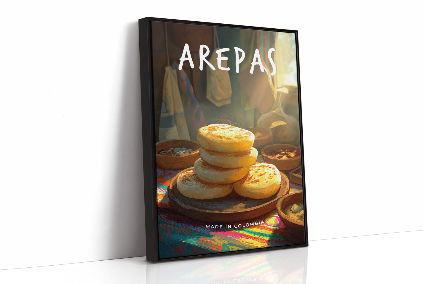 Golden Arepas In Morning Sunlight