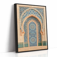 Moroccan Archway In Mosaic Blue