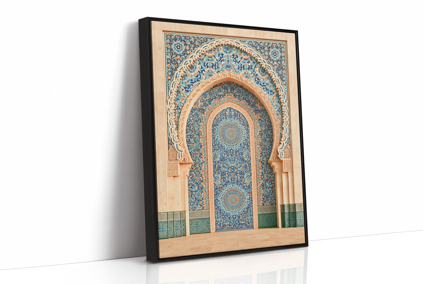 Moroccan Archway In Mosaic Blue
