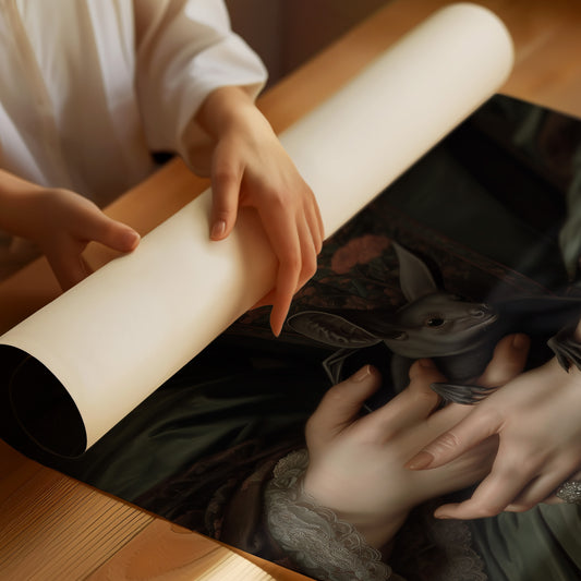 Curious Companion In Victorian Folds
