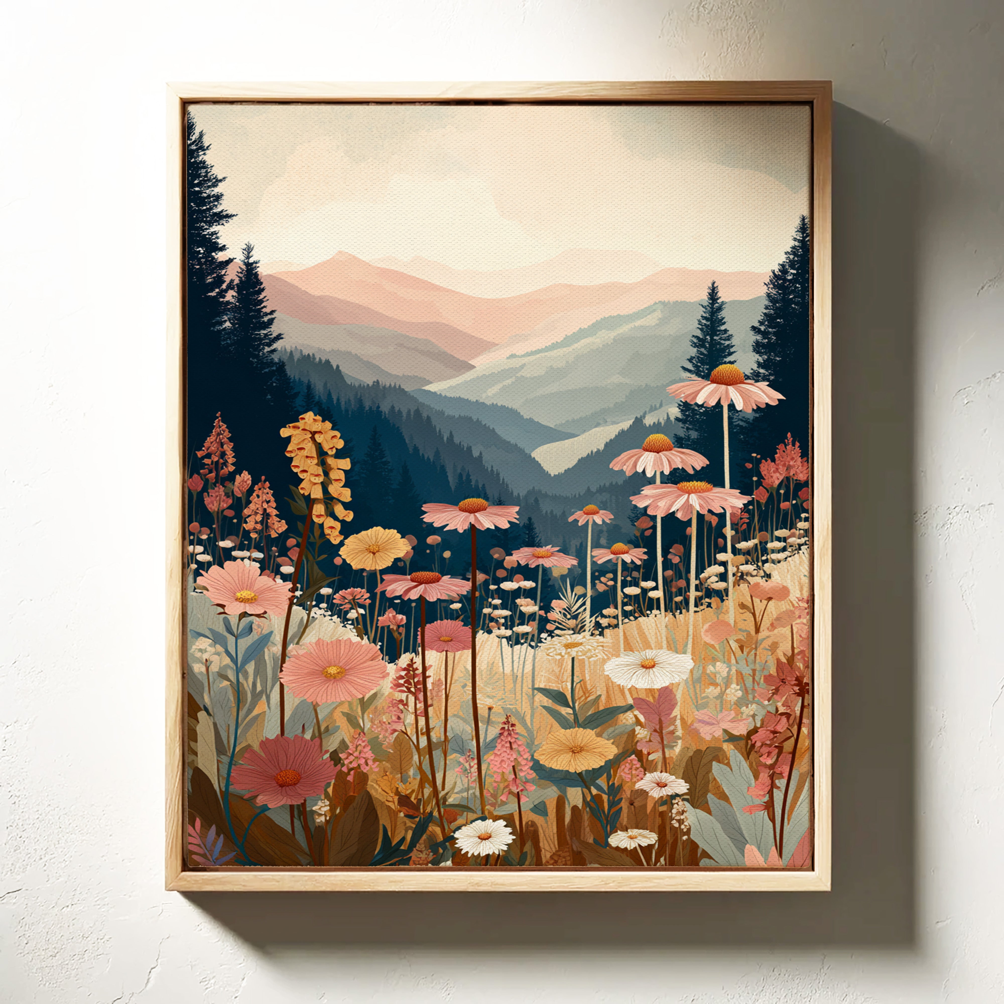 Fields Where Mountains Embrace Light