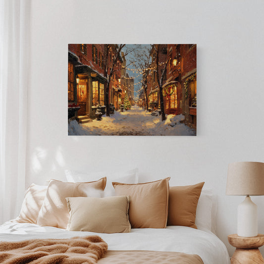 Beneath Twinkling Winter Lights