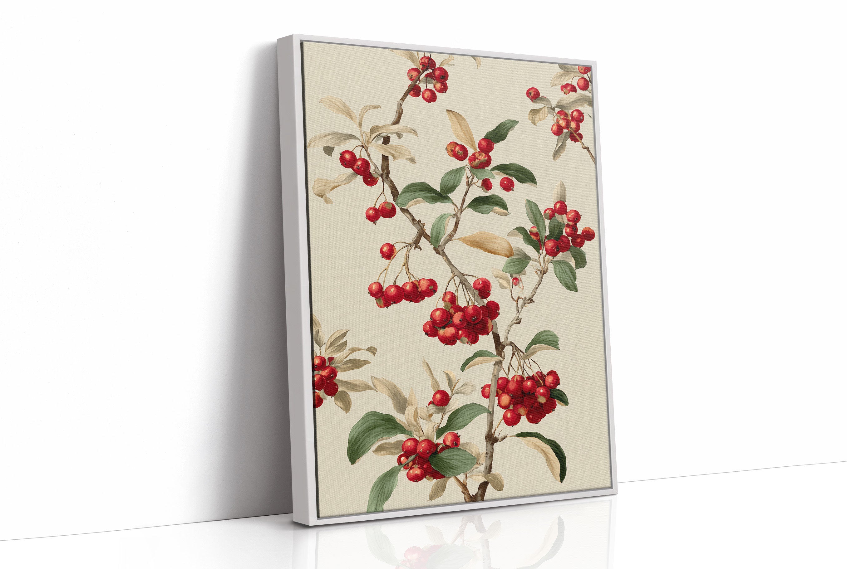 Winter Berries Dance In Gold Light