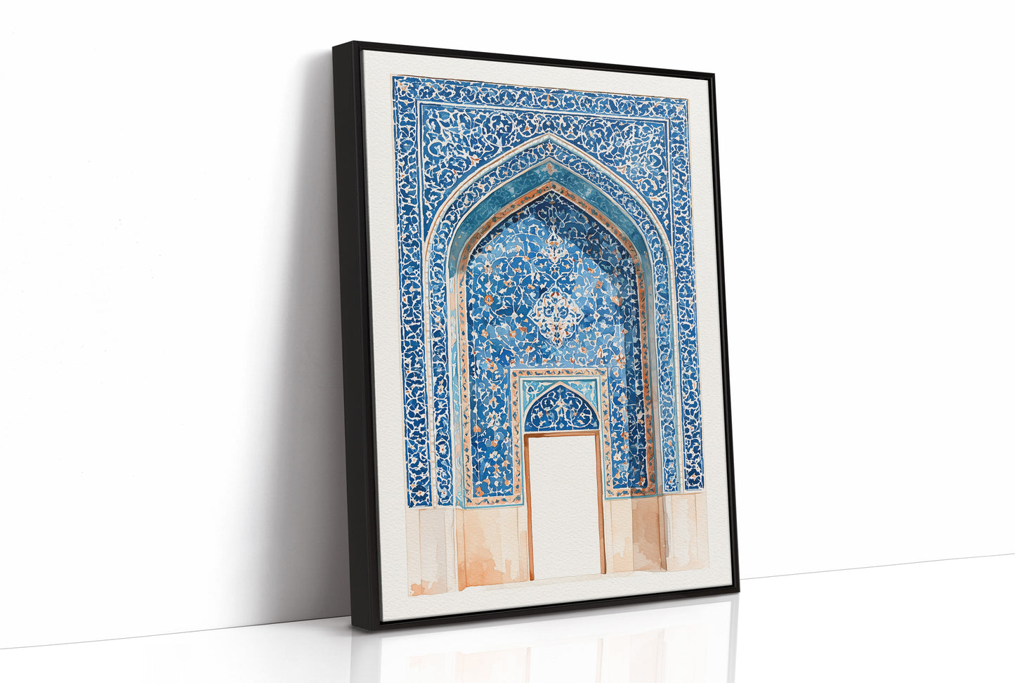 Indigo Archway, Watercolor Study