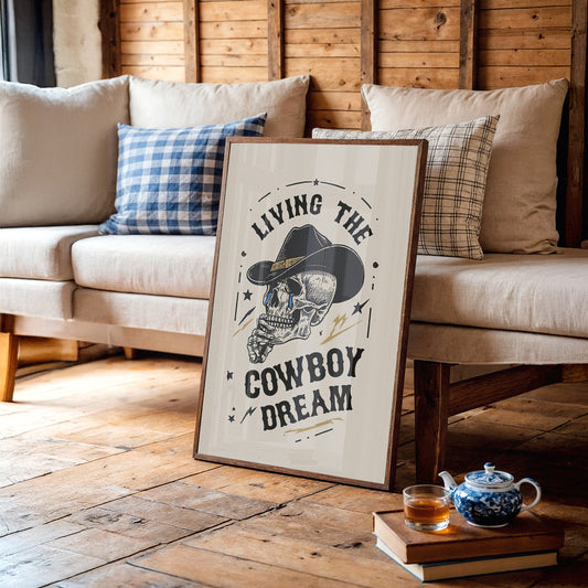 Skeleton Cowboys Toast Better Days