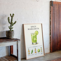 Spicy Margarita Cocktail Recipe Print