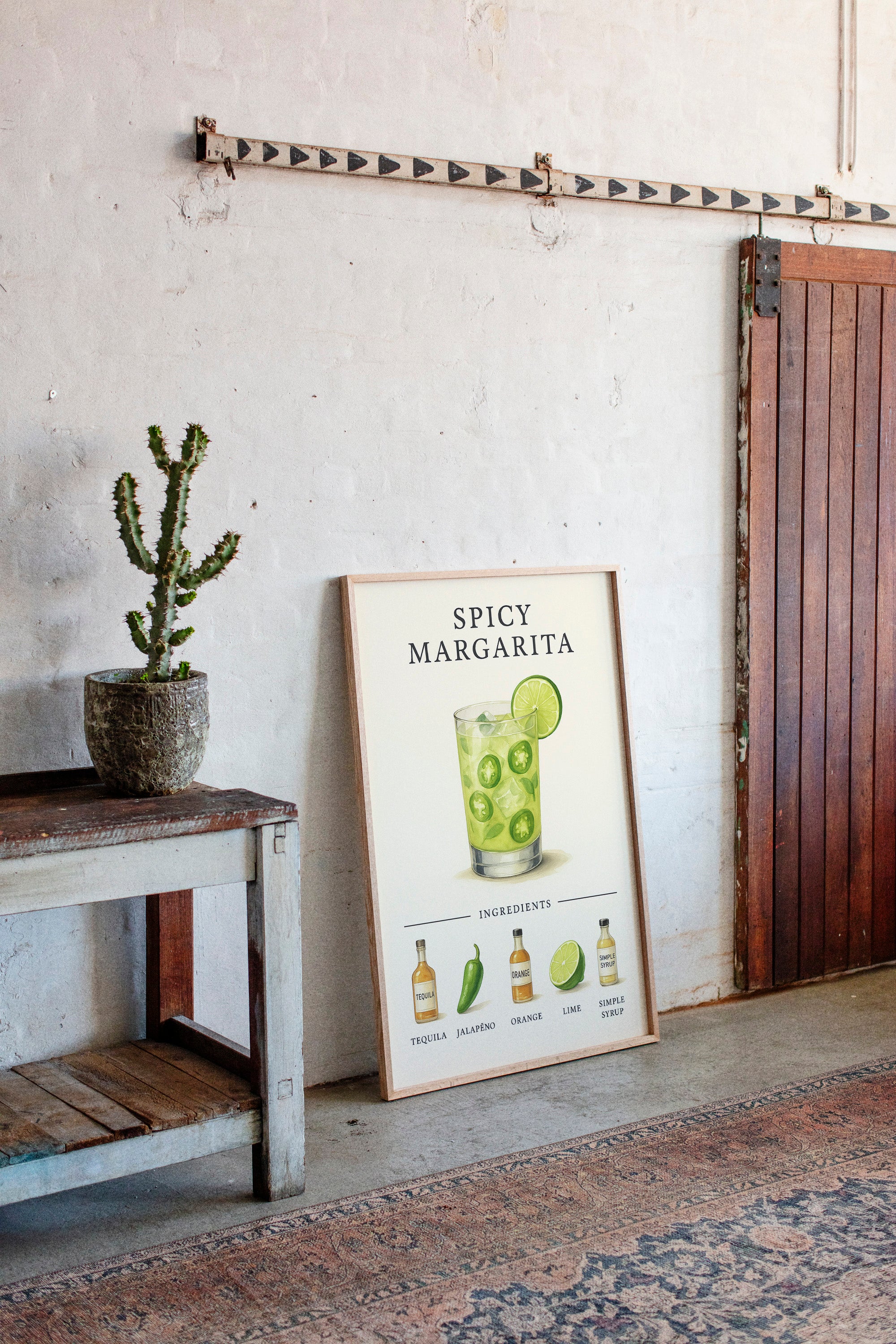Spicy Margarita Cocktail Recipe Print