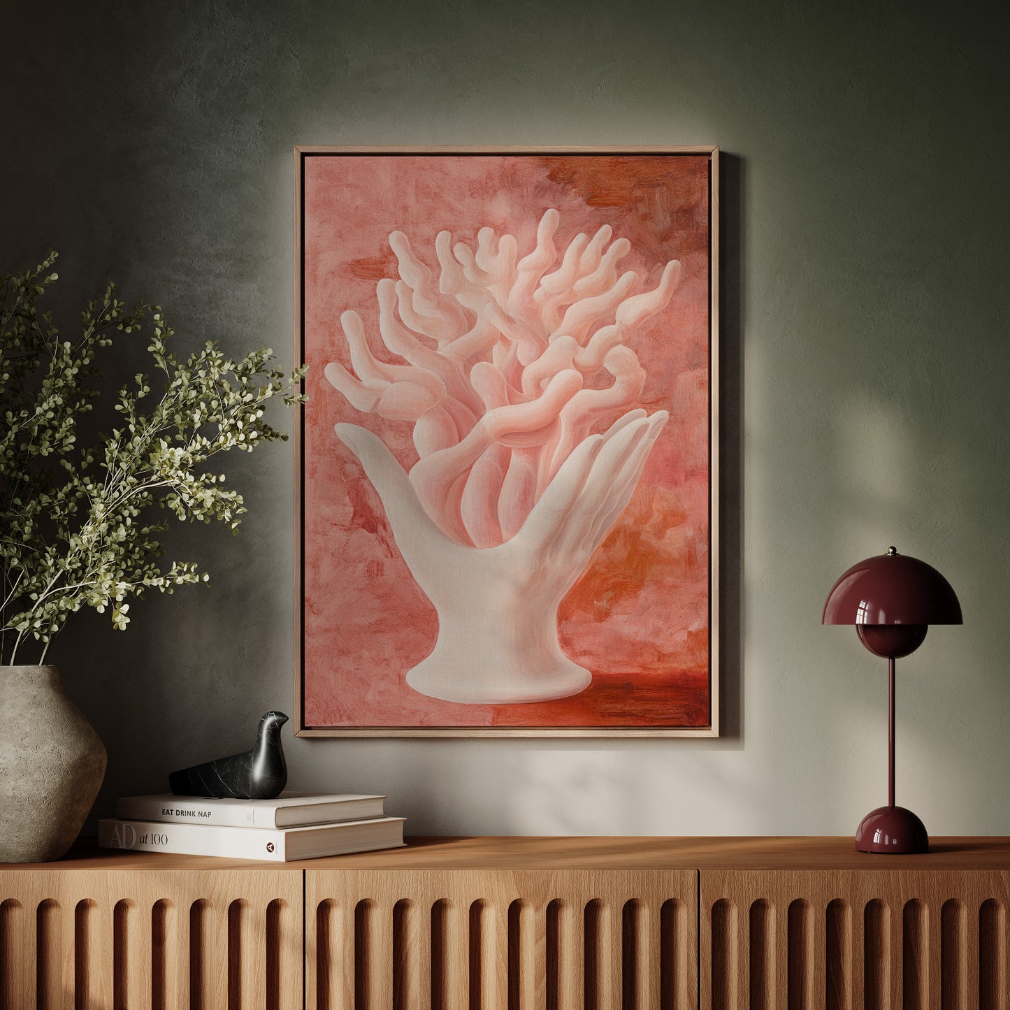 Coral Dreams In Porcelain Light