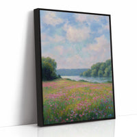 Wildflowers Drift Toward Distant Shore