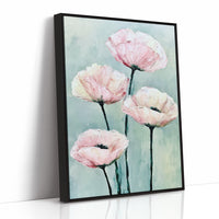 Poppies on a Pale Sage Sky