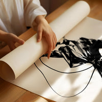 Noir Elegance: Brushstrokes in Motion
