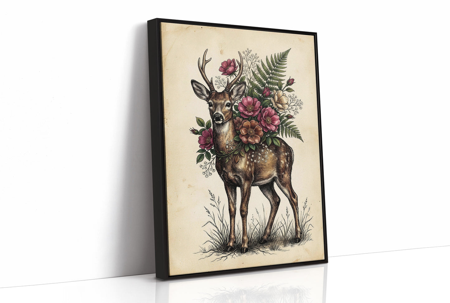 Antlers and Wild Roses
