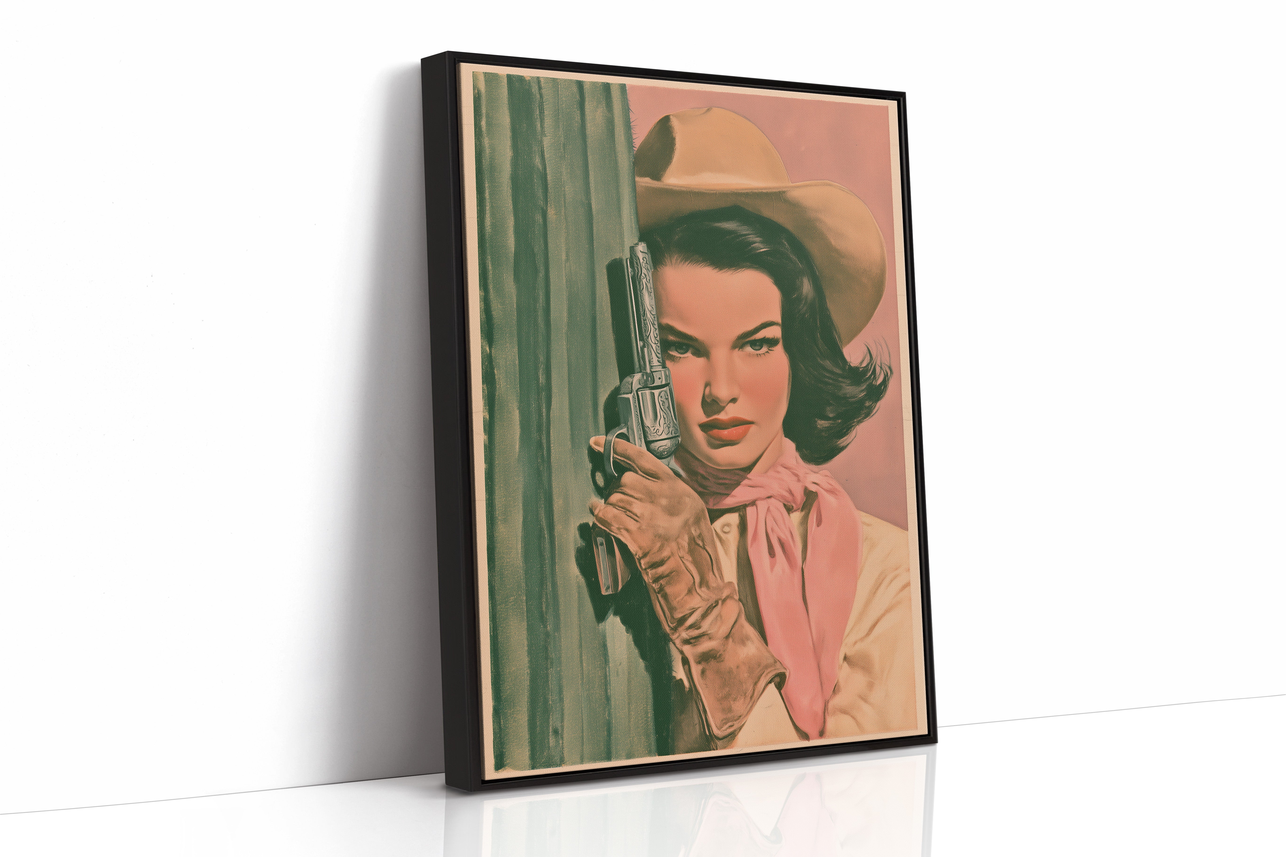 The Draw: Vintage Cowgirl Close-Up