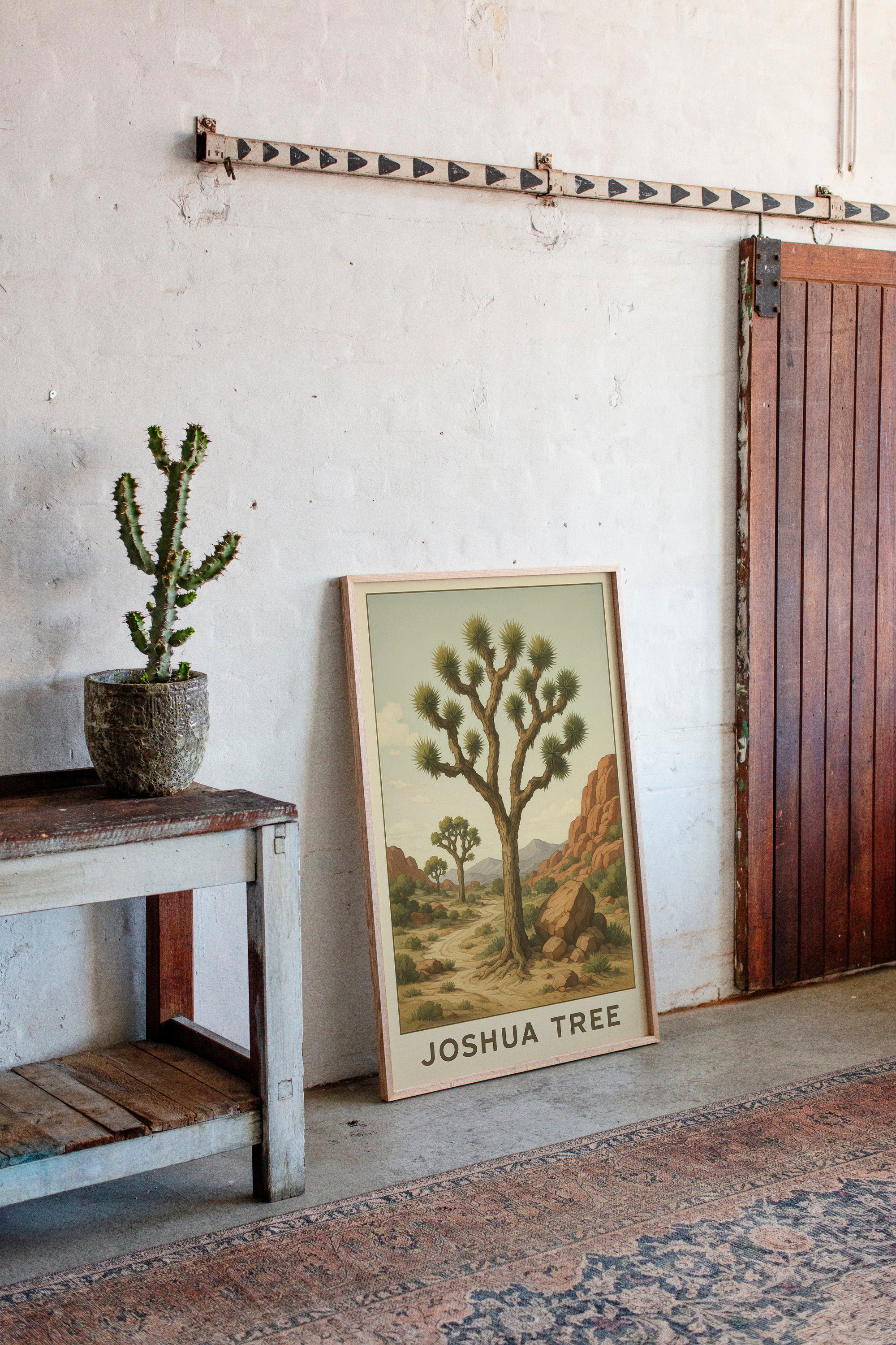 Joshua Tree Desert Landscape Art Print