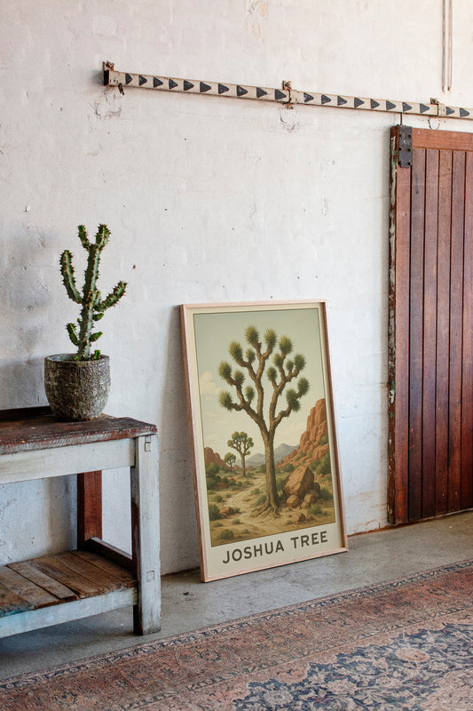 Joshua Tree Desert Landscape Art Print