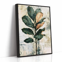 Magnolia Stem in Green and Rust
