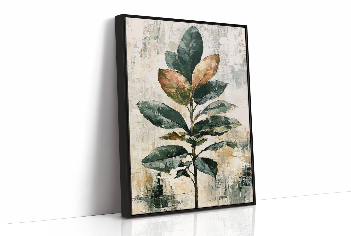Tall Magnolia Branch, Warm Neutrals
