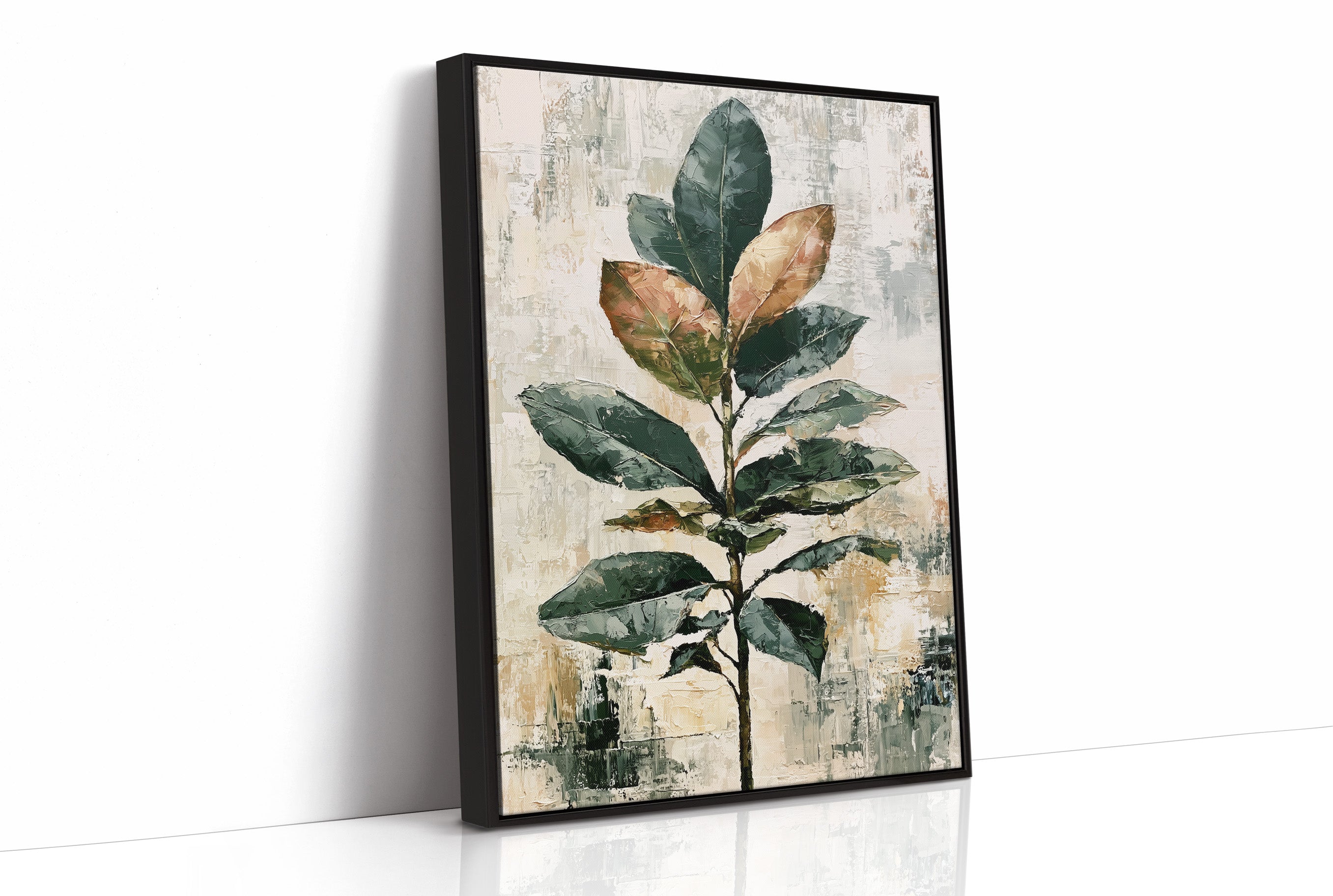 Tall Magnolia Branch, Warm Neutrals