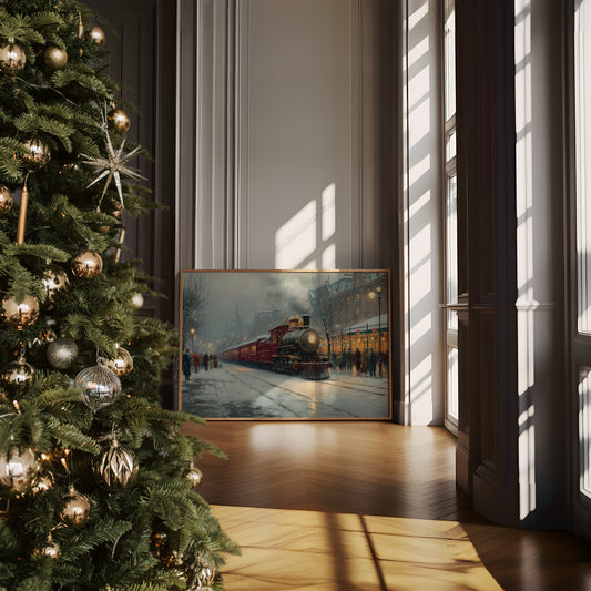 Winter Steam Meets City Lights