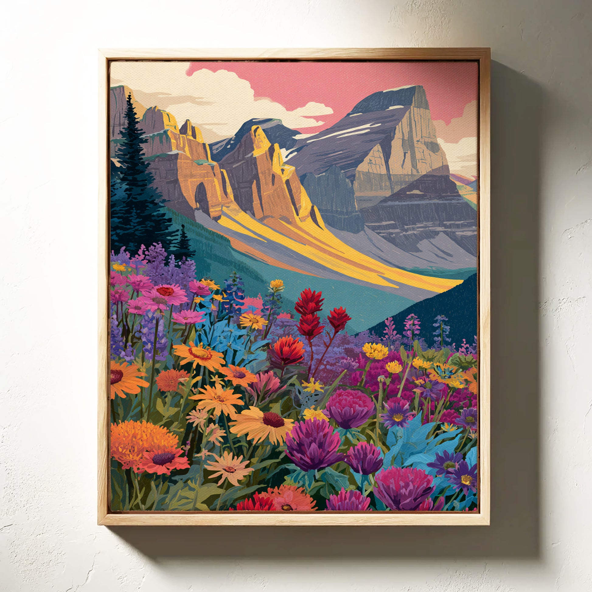 When Mountains Kiss the Meadow