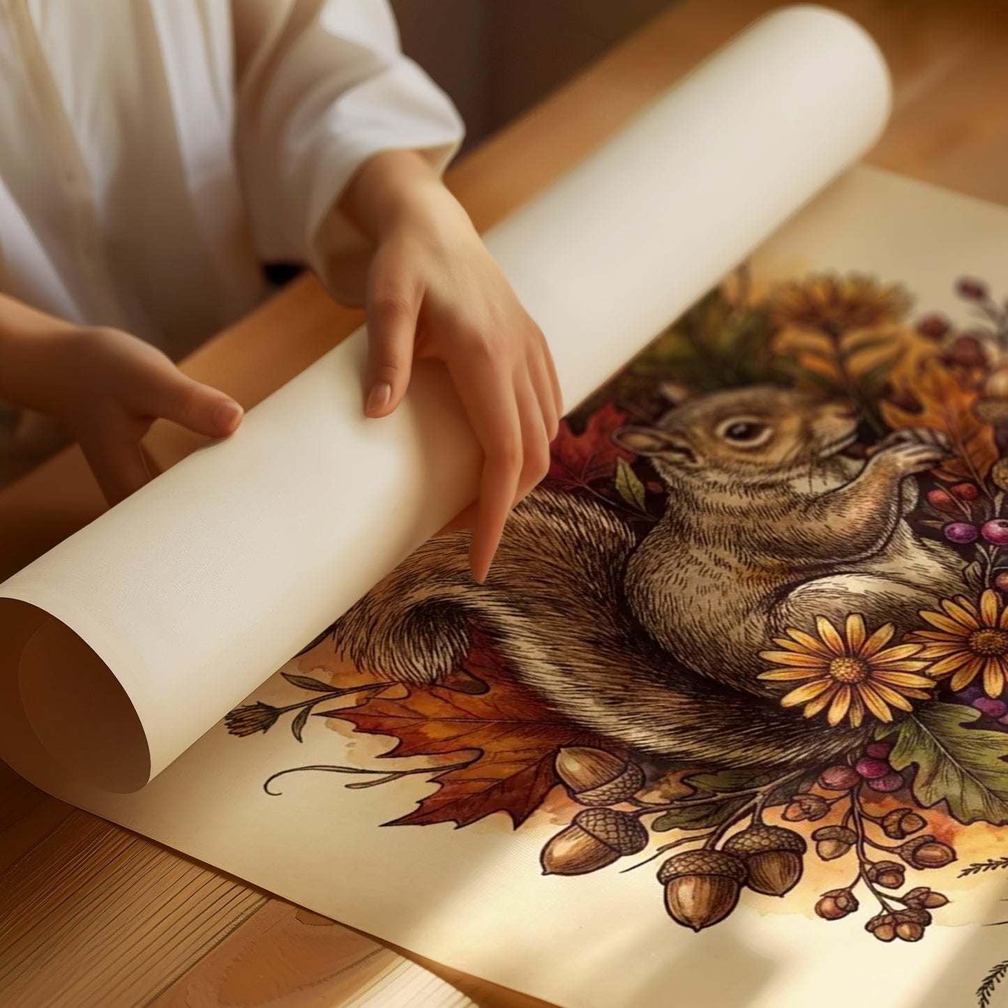 Squirrel's Autumn Harvest