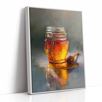 Golden Stillness in Glass
