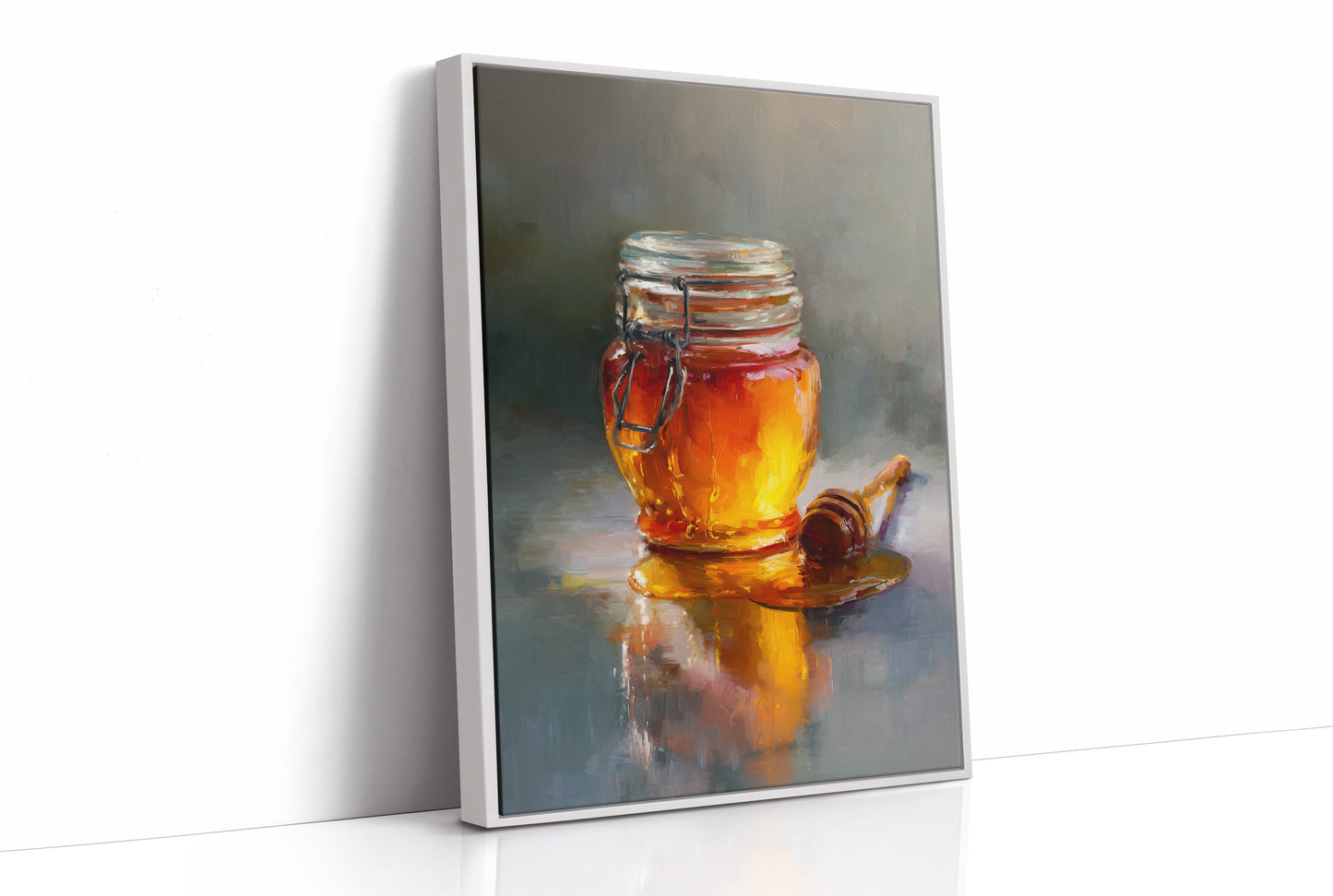 Golden Stillness in Glass