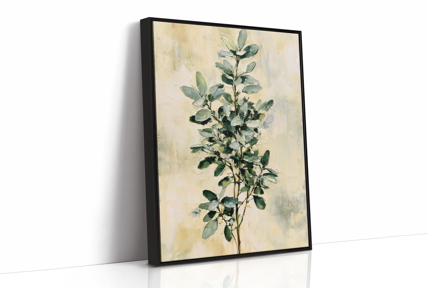 Eucalyptus Sprig on Golden Cream