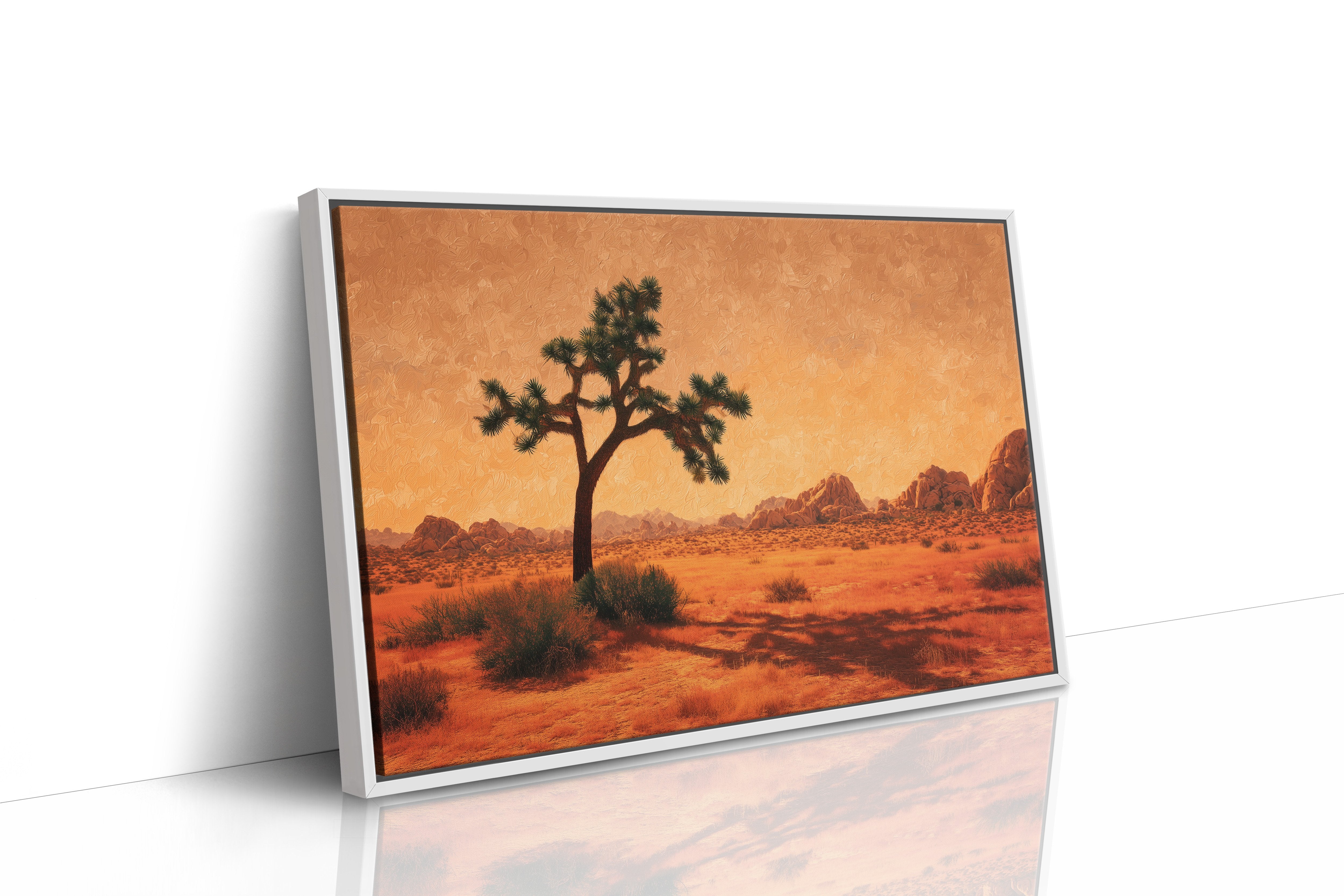 Lone Sentinel Under Amber Sky