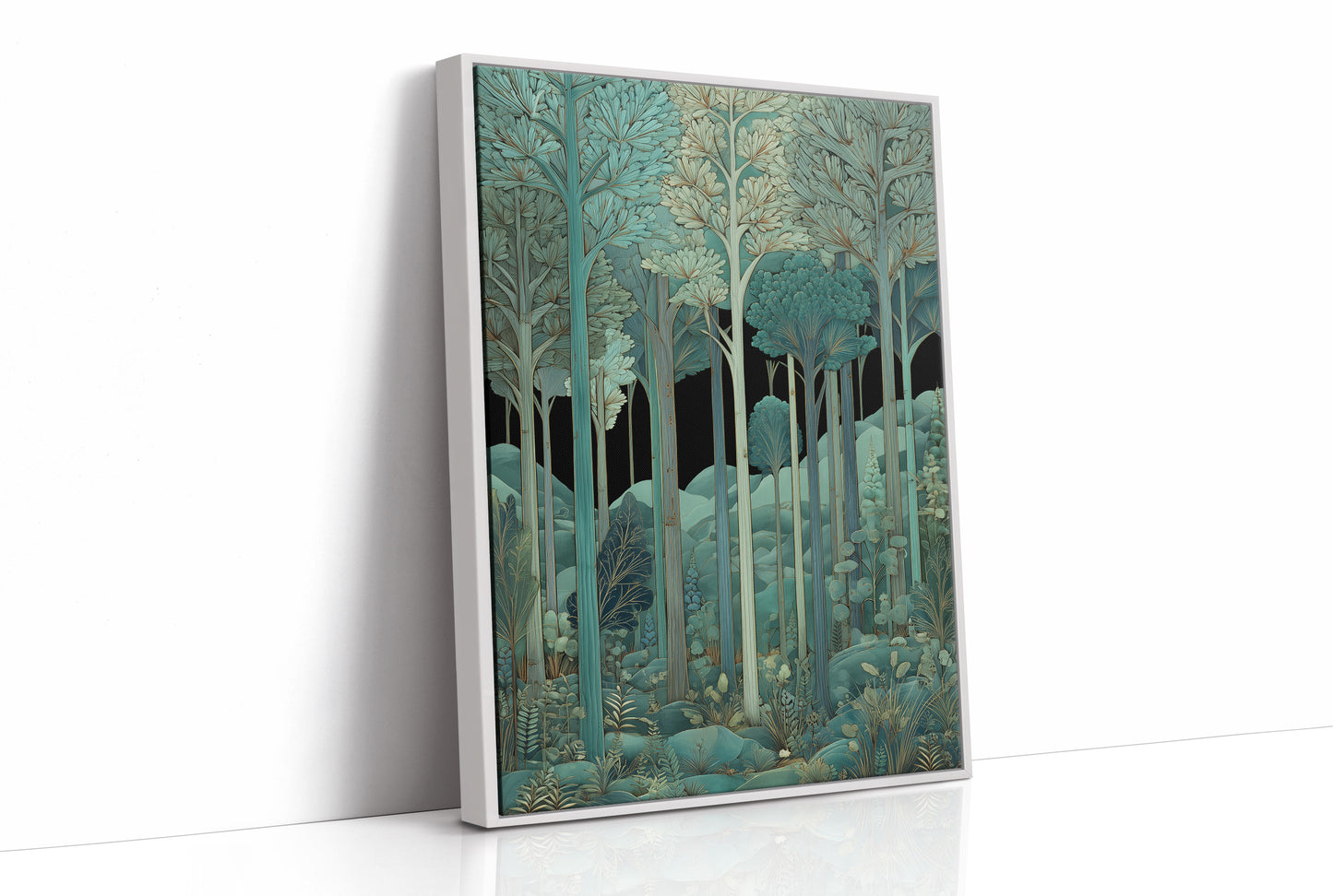 Whispers Through Teal Canopy