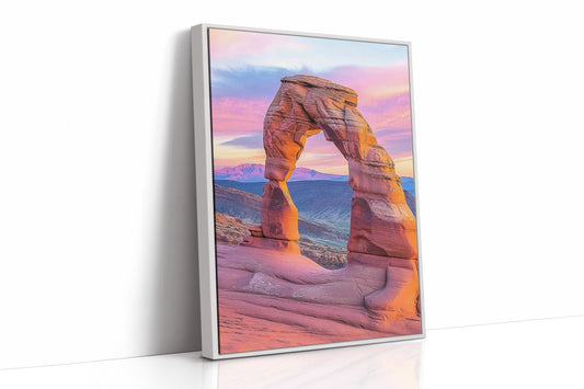 Delicate Arch at Dusk in Painted Sky