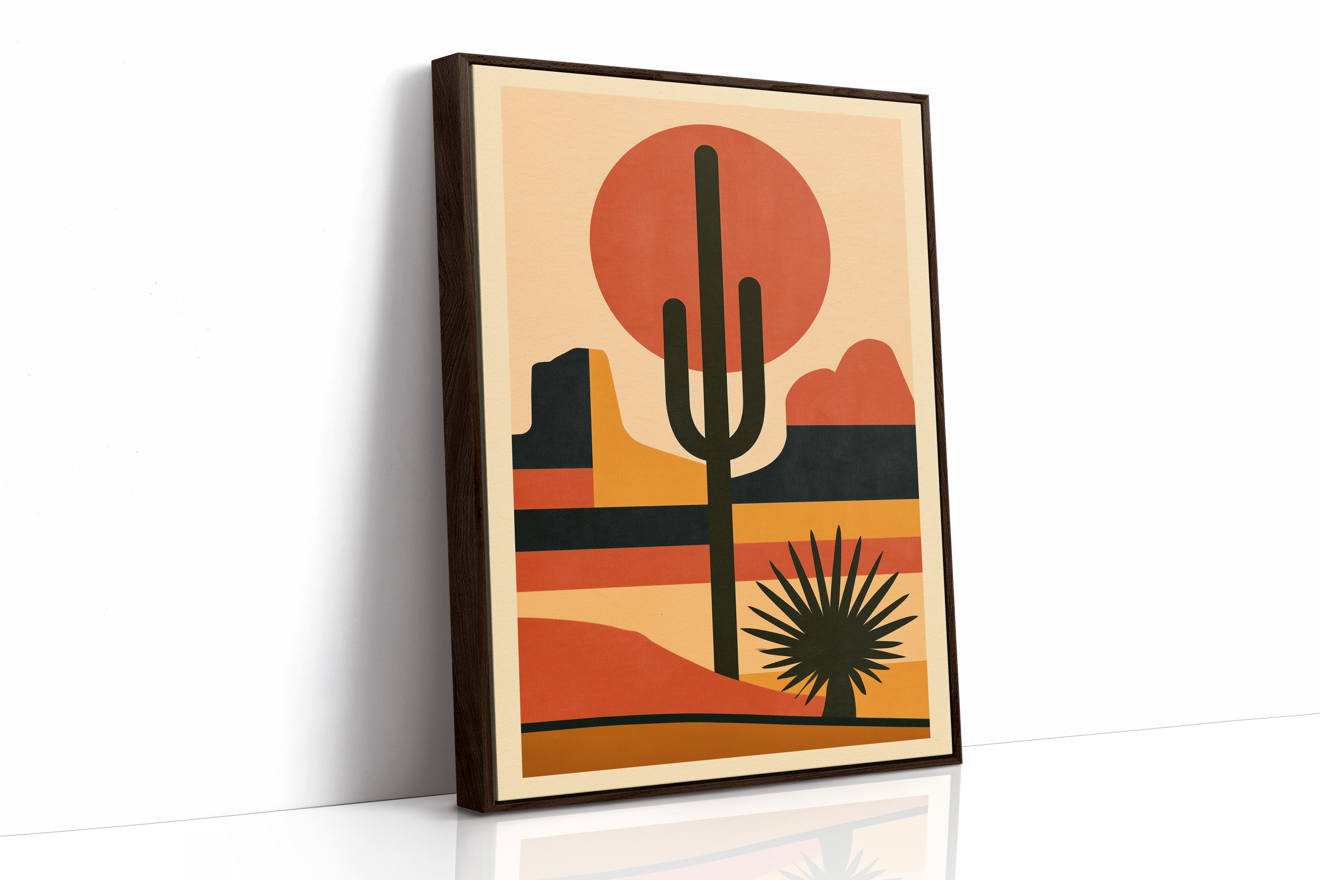Southwest Sunset Saguaro Silhouette